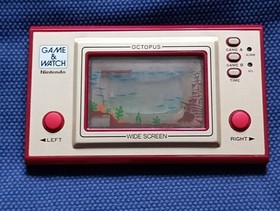 Nintendo GAME & WATCH OCTOPUS with Box and Manual Japanese OC-22 1981