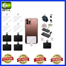 8-Pack Universal Phone Tether Tabs with Metal Ring for Ultimate Drop Protection