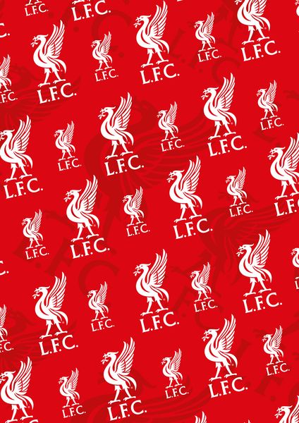 Geschenkpapier GeschenkanhäNgern Liverpool 2 BöGen Geschenkverpackung 50X70 Cm-image