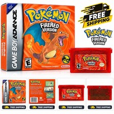 Pok mon FireRed Version Nintendo Game Boy Adv GBA 2004 Box  Cartridge No Manual
