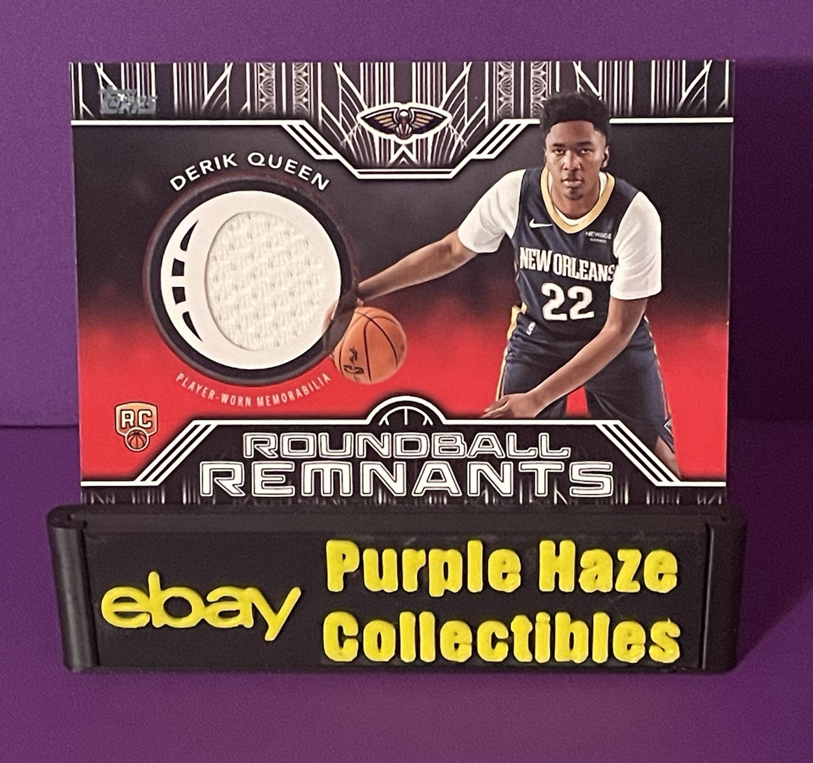 2025-26 Topps - Rookie Roundball Remnants Derik Queen #RRR-DQ (MEM, RC)