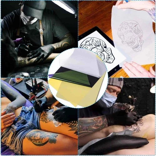 Tattoo Transfer Paper Stencil Carbon Thermal Tracing Hectograph Supplies Sheets image 10