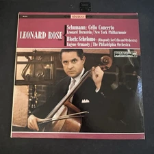 Leonard Rose – Schumann Cello Concerto / Bloch Schelomo LP (Columbia MS 6253)