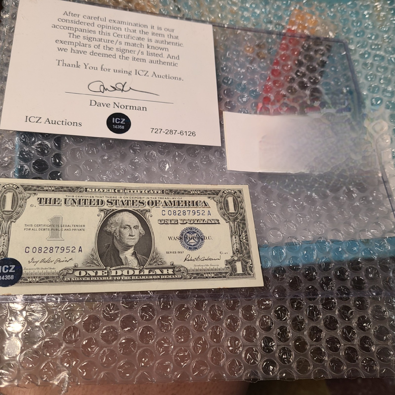 Signed Jim Morrison One Dollar Bill Silver Certificate