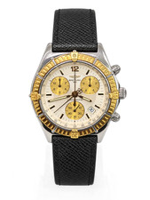 Breitling 40mm Sirius Chrono Windrider 1884 B53011 18k Yellow Gold & Ss Quartz