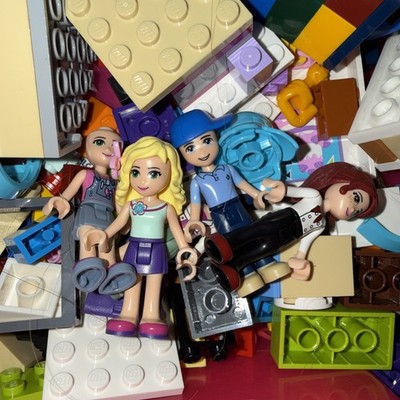 Assorted Lego Pieces Lot Around 3 Lbs. Mixed Pieces, Mini Figures