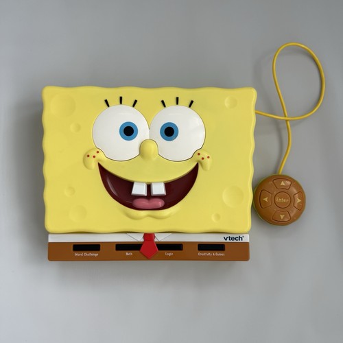 Vtech SpongeBob SquarePants 15 Activity Educational Laptop Toy - Tested Working