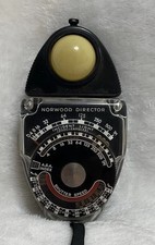 Norwood Director Model B Exposure Meter with Case Antique Photography Accessory