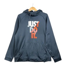 NIke Dri-Fit "Just Do It" Hooded Pullover size XL Black