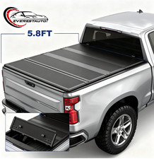 5.8ft 4-fold Hard Tonneau Cover Frp Fit 2007-26 Chevy Gmc Silverado Sierra 1500 5.8ft 4-fold Hard Tonneau Cover Frp Fit 2007-26 Chevy Gmc Silverado Sierra 1500
