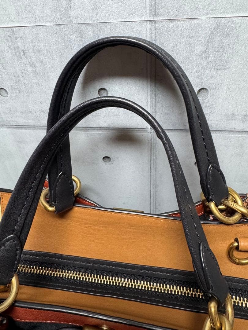 COACH Dreamer Python Snake Pattern Handbag Color … - image 12