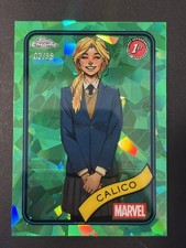 Calico /99 Green Sapphire Refractor 2025 Topps Chrome Marvel 1st Appearance #67