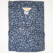 VTG Japanese Nemaki Winter Flannel Onsen Hot Spring Kimono: Womens Medium