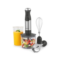 Salter 3-in-1 Blender Whisk Blend Chop & Store Attachments, Beaker & Bowl Black