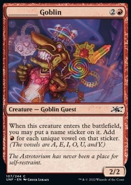 Magic/MTG ________ Goblin UNF-107 Common Englisch Excellent