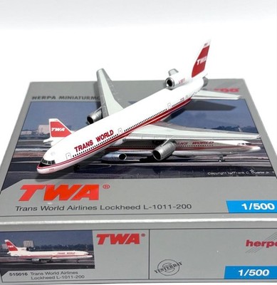 Herpa 1/500 Lockheed L1011200 TWA Transworld Airlines Model