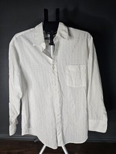 Vintage Sears Perma Prest White Dress Shirt 32 - 33 Size 16.5