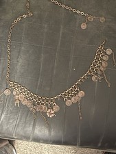 Copper Plated Metal Coin Belt Belly Dancing Belt Waist Chain