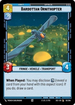 3X-Bardottan Ornithopter-SWU06-Secrets of Power-Star Wars Unlimited