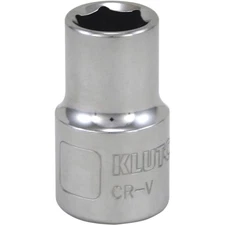 Klutch Socket, Metric, 11mm, 1/2in.-Drive, 6-Pt.