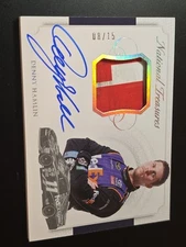 2016-17 Panini Denny Hamlin National Treasure Auto 08/15 Relic
