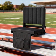 Stadium Seat With Back Support Cushion Portable Folding Sports