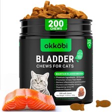 Bladder Chews for Cats UTI - Cat Urinary Tract Support with Cranberry ...