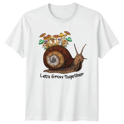 Lets Grow Together T-Shirt Schnecke Pilz Natur Geburtstag Geschenk für Sie und Ihn