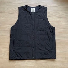 Snow Peak Insulation Vest Black L Breathable Stretch Lightweight Used JAPAN