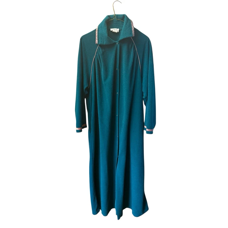 3 X винтажный лот Vanity Fair бархата дом пальто платье L халат фиолетовый розовый миссис Roper - Изображение 4 из 4