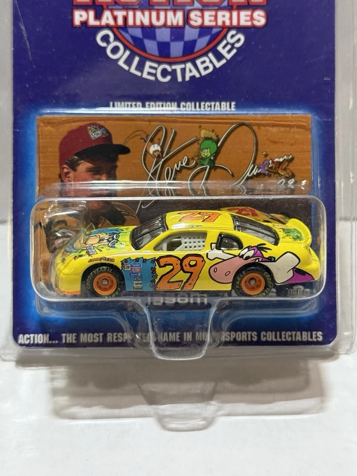 Nascar Action RCCA 1:64 1996 Steve Grissom #29 Cartoon Network/Flintstones MIB - Image 2 of 4