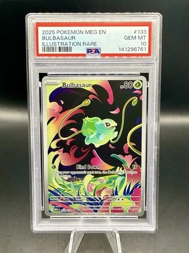 PSA 10 Bulbasaur Illustration Rare 133/132 Pokemon Mega Evolution ENGLISH GEM