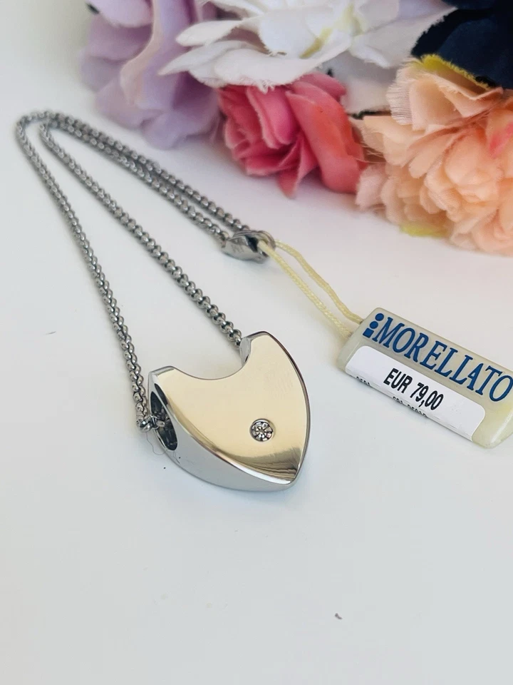 Collana Morellato Cuore Passante ♥️ Con castone E Diamantino - Immagine 2 di 4