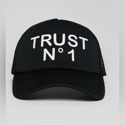 New Trust No 1 Hat Trucker Cap Strapback Black 