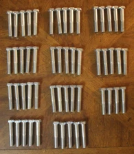 55 Midwest Fastener 1/2" x 3" Long Zinc Hex Cap Screw Bolts Fine Thread Grade 5