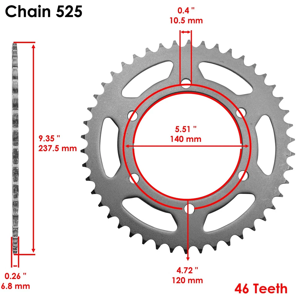 Kit de corrente de transmissão e rodas dentadas para Suzuki GSX-R600 GSXR600 1998 1999 2000 - Imagem 4 de 4