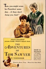 1938 Przygody Toma Sawyera Oryginalny plakat filmowy Len 27x41 Mark Twain Kelly