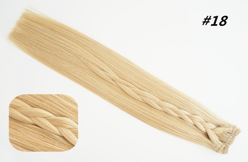 Echthaar Tressen zum einnähen REMY 100% Haarverlängerung Hair Extensions - Bild 3 von 31