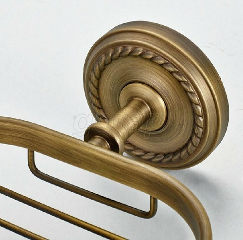 Antique Brass Wall Mounted Bathroom Accessory Soap Dish Holder Basket Gba100 - Picture 4 of 7