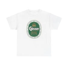 Austria Brewer, Gosser Beer Unisex Tee, Göss Brewery Logo Heavy Cotton Shirt,