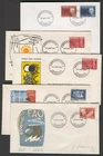 Denmark R44 5 FDC 1963 6v Mail Food Help N Bohrs Physics