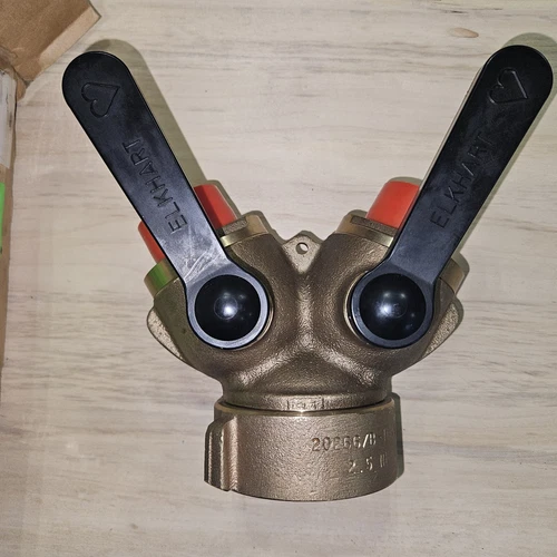 ELKHART BRASS SIAMESE CONNECTION FIRE HOSE P/N B-100-N