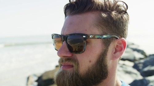 COSTA DEL MAR storm gray/silver mirror ARANSAS polarized 580G sunglasses NEW - Picture 3 of 11