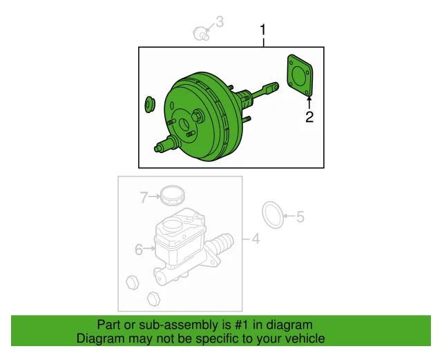 Genuino Motorcraft BRB-146 Ford OEM 2015-2017 Lincoln Navigator Brake Booster Foto 3 de 4