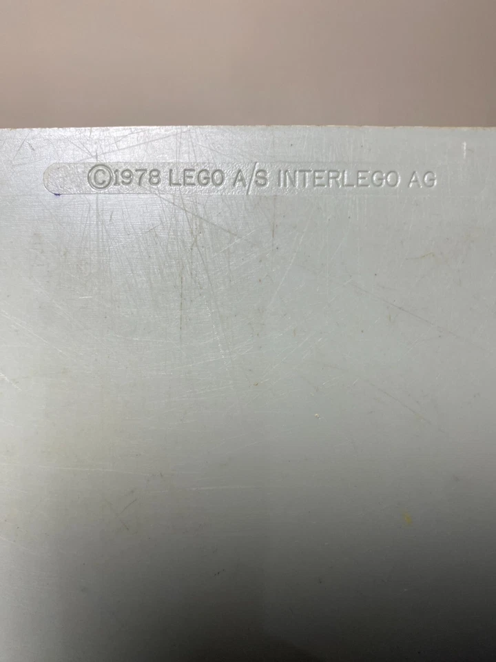 Vintage REAL 1978 LEGO Base Plate #553 Straight Road Plates Crosswalk 10” x 10” - Image 2 of 4