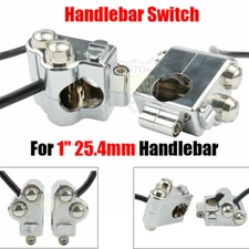 Chrome For Harley Motorcycle 2x Handlebar Switch Controls Housing Dyna Sportster