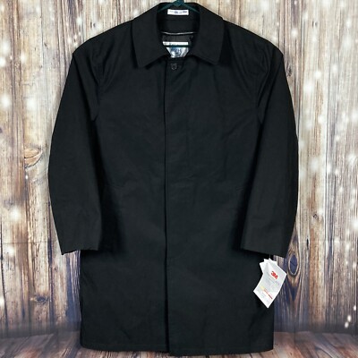 Murphy & Hartelius Lawrence Mens Black Long Coat 3M Thinsulate Teflon Pilot