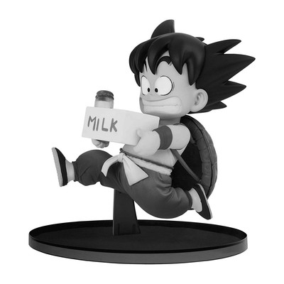 Dragon Ball Statue Goku Giovane Milk 11cm Special White Black Bwfc