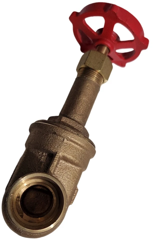 Milwaukee Gate Valve 1.0 in dia. solder ends bronze 200 psi, Class 125, Rising - Image 4 of 4