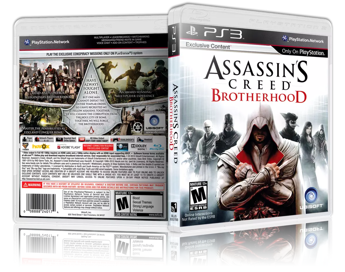 Assassin's Creed PS3 Back cover